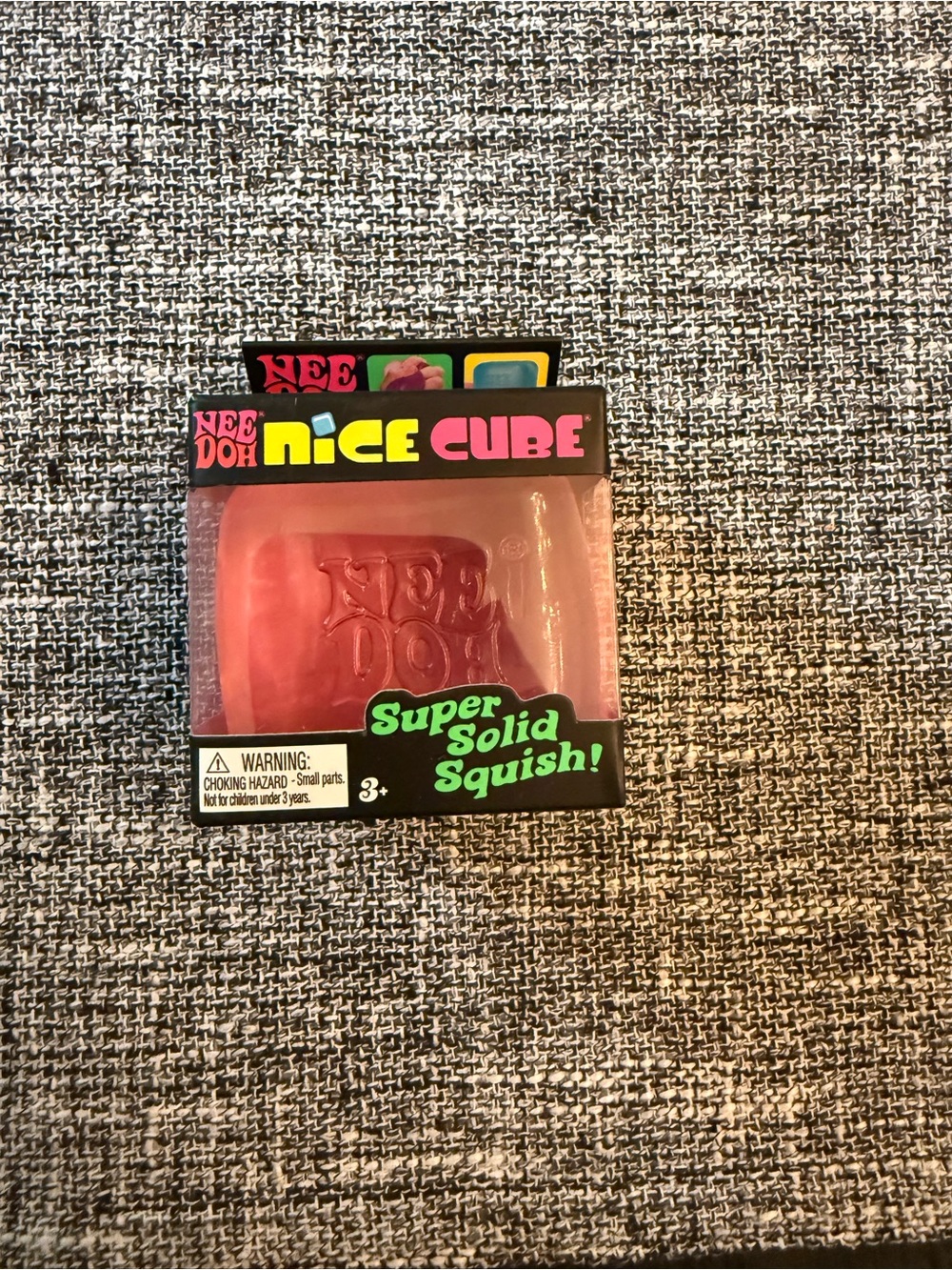 Needoh Nice Cube Super Solid Squish - Pink